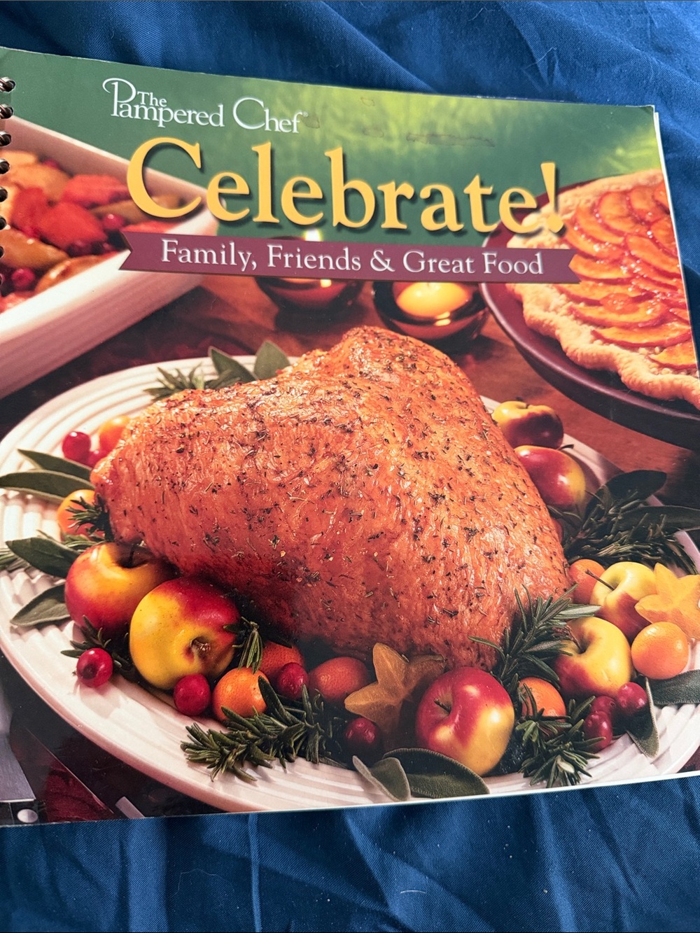 The Pampered Chef Celebrate! Cookbook - Green & Yellow Cover